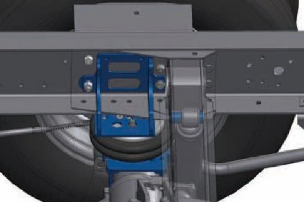Iveco 70C Bj. 2006-2014, passende Zusatz-Luftfederung 8 Zoll Zweikreis Doppelfaltenbalg- Anlage, Semi Air Komfortset-LCV, syst. LF1 2887688
