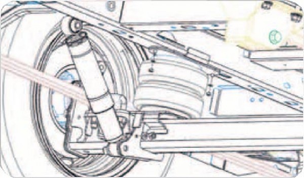 VW Crafter 5t, Bj. 2017-, passende Zusatz-Luftfederung 8 Zoll Zweikreis Doppelfaltenbalg- Anlage, Semi Air Komfortset-Camp, syst. LF1 2884527